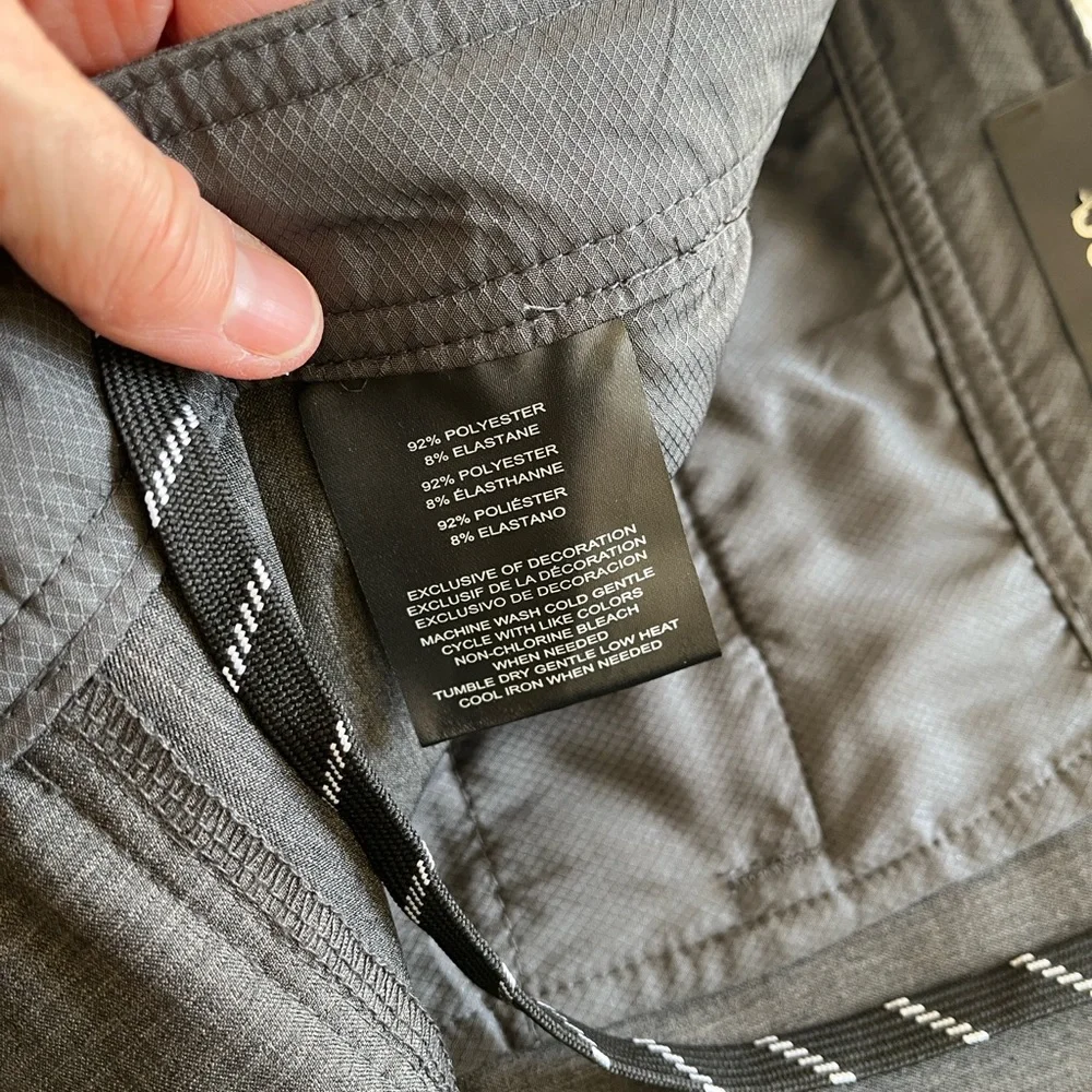 Hang Ten Hybrid Shorts Men's 38‎ Lightweight Quick Dry Stretch Gray